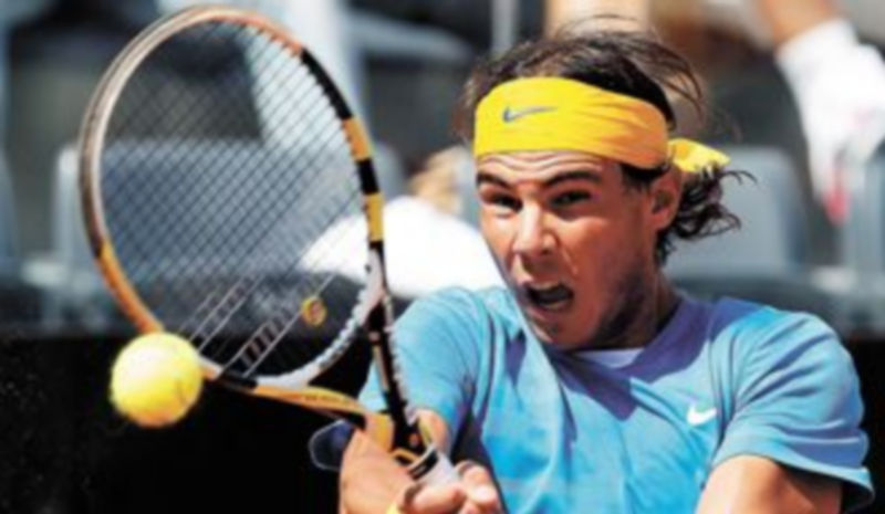 El tenista manacorí Rafa Nadal se clasificó con comodidad para octavos de final del torneo de Roma. / Efe