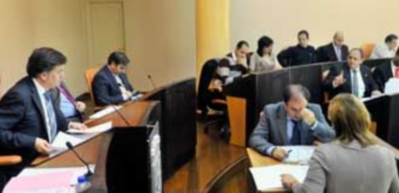 Un momento del pleno en la Diputación Provincial.