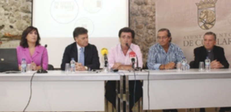 Presentación de la web de la candidatura de Cuéllar para Las Edades del Hombres a primeros de agosto./ Chantal Núñez