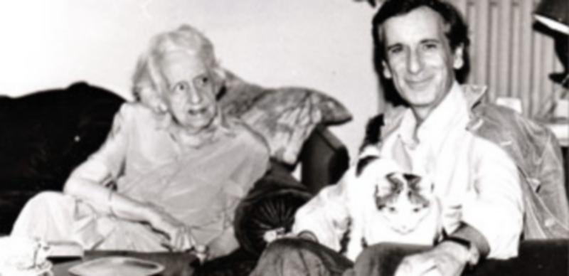 María Zambrano y Segovia 1 María Zambrano y Jesús G. de la Torre en casa de la escritora.