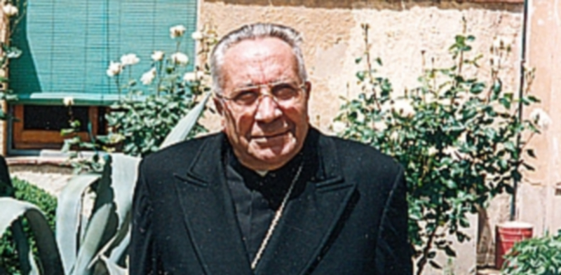 Monseñor Palenzuela en los últimos años de su episcopado.
