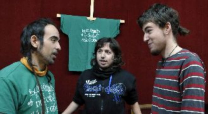 Estudiantes e integrantes de la Plataforma de la Escuela Pública. / JUAN MARTIN