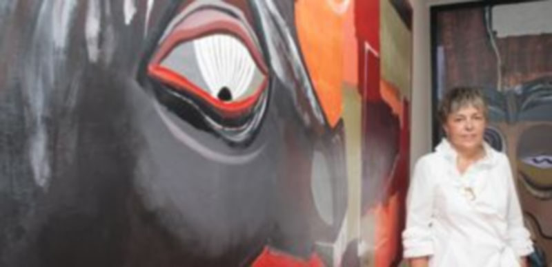 Inmaculada Cuesta inaugura el centro Arte Papel Segovia con la exposición Paso a las tres./ L.M.