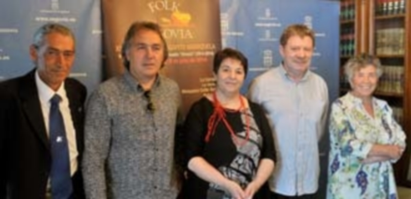 Un momento de la presentació a los medios dela 31 edición de Folk Segovia./ KAMARERO
