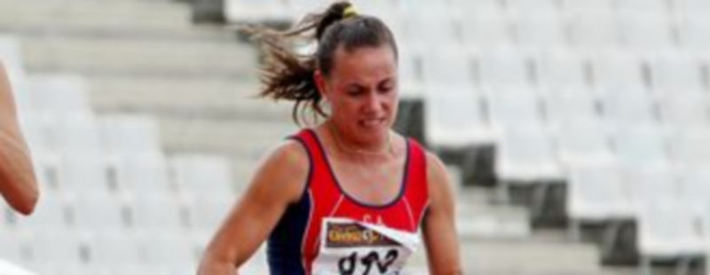 María de Frutos compitiendo en una prueba que tuvo lugar