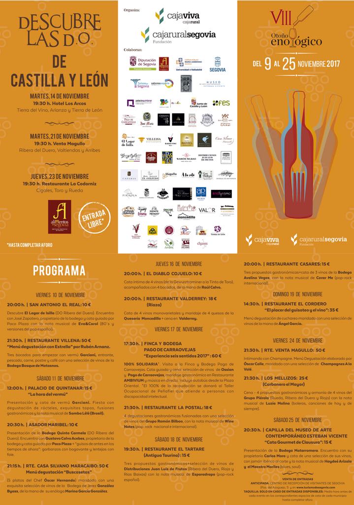 VIII Otoño Enológico – del 9 al 25 de Noviembre