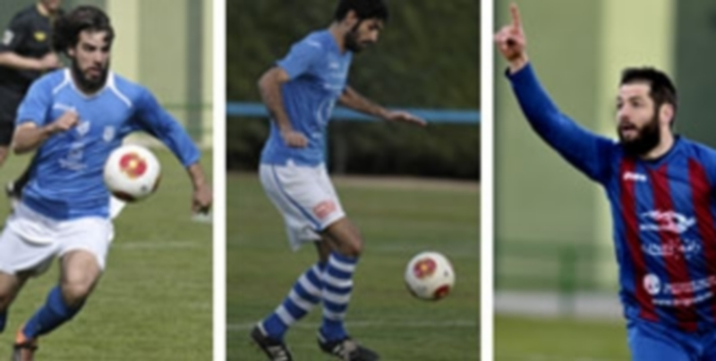 De izquierda a derecha los delanteros del Unami