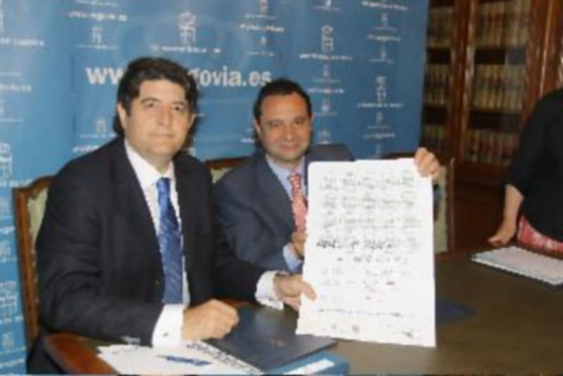 El alcalde de Segovia y el director general de Gas Castilla y León