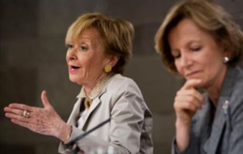 Las vicepresidentas primera y segunda del Gobierno