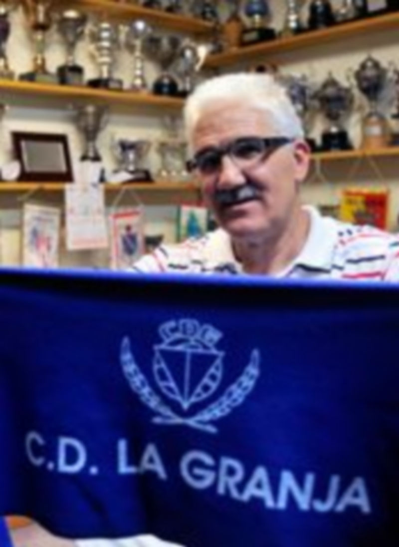 El presidente del CD La Granja