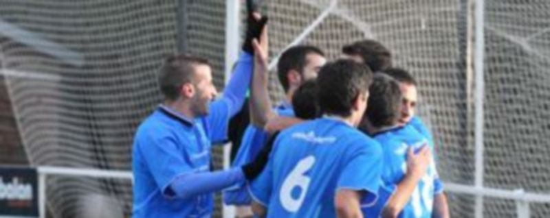 Celebración de uno de los tantos de La Granja. /KAMARERO