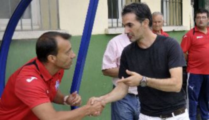 Los entrenadores Santi Sedano