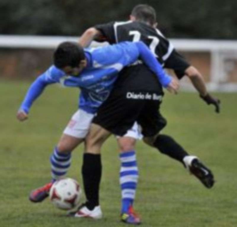 Imagen del partido de la primera vuelta entre el CD La Granja y el Racing Lermeño