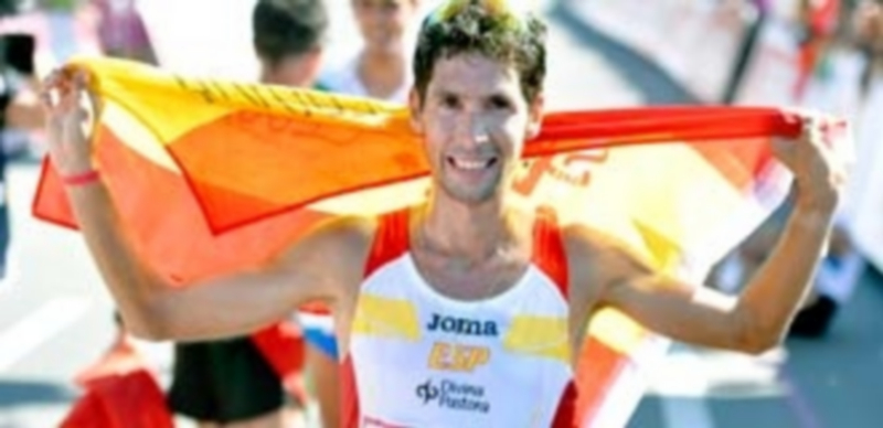 El atleta segoviano Javier Guerra