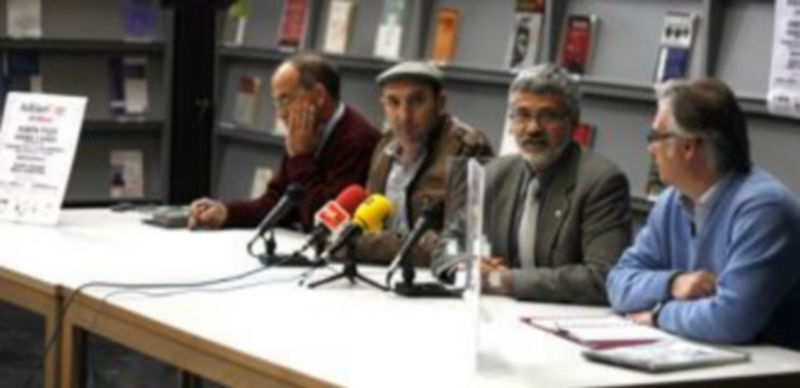 Un momento de la presentación en el ágora del Campus María Zambrano./ VICTORIA MONFER