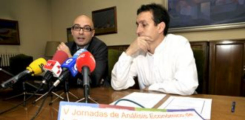 Los profesores Ángel Martín y Alfonso Moral