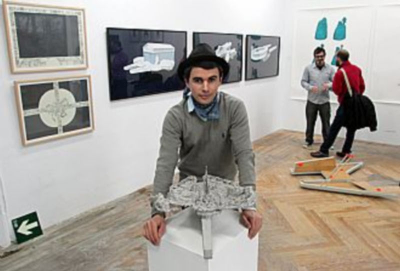 El segoviano Javier Fresneda participa en la feria de arte emergente JustMad./ ICAL