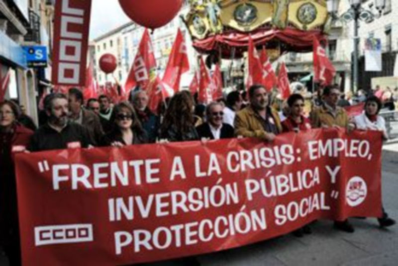 Los sindicatos salieron a la calle en demanda de mejoras laborales./KAMARERO