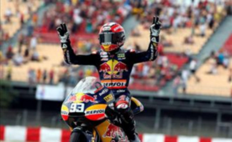 El piloto español de 125cc. Marc Márquez