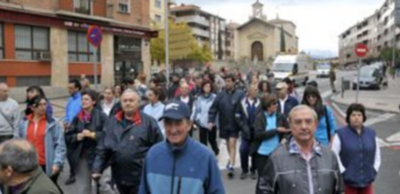 Comienzo de la marcha popular. / A. BENVENTE