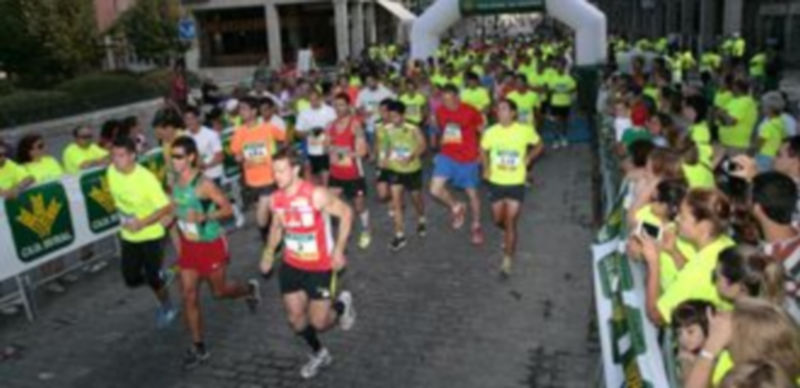 Un momento de la carrera competitiva disputada esta mañana. / LARA MAZAGATOS