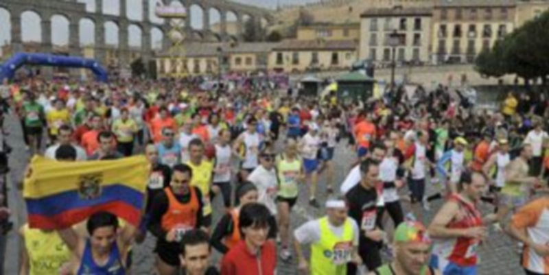 Imagen de la salida de la última edición de la Media segoviana. / kamarero