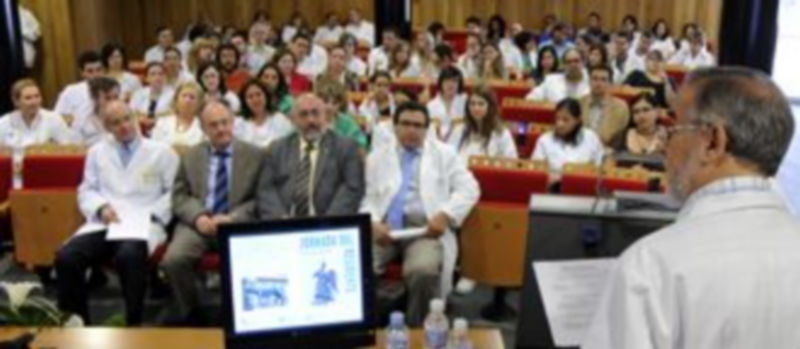 Un momento de la jornada de despedida de los residentes./ JUAN MARTÍN