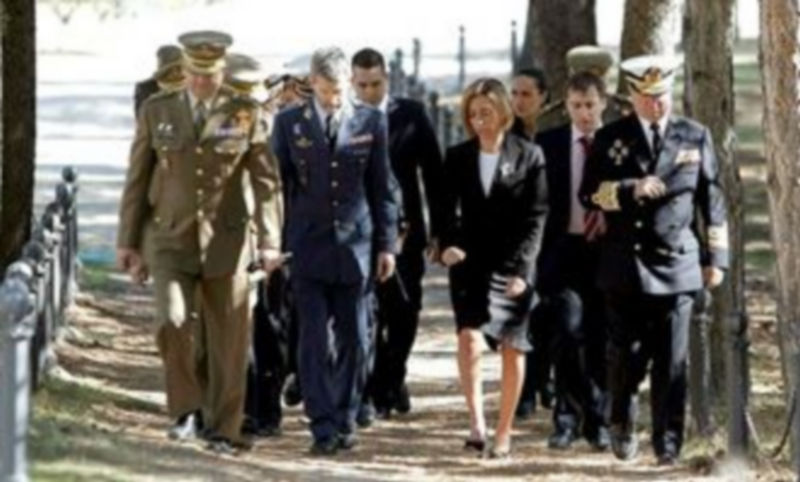 La ministra de Defensa