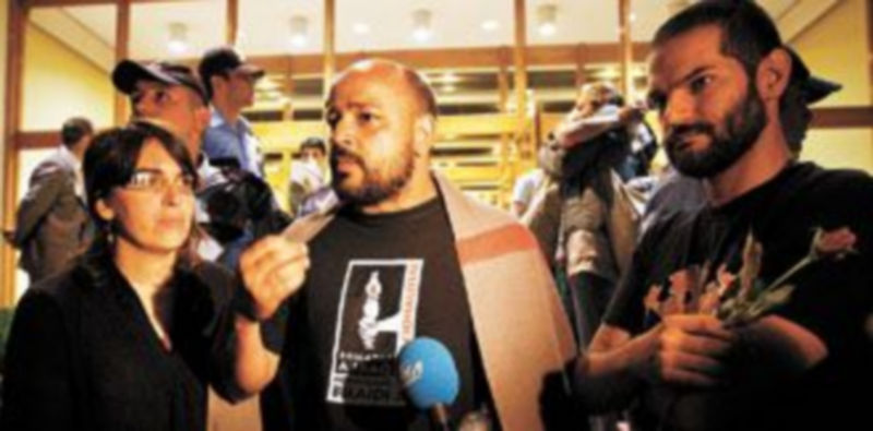 Los activistas españoles Laura Arau