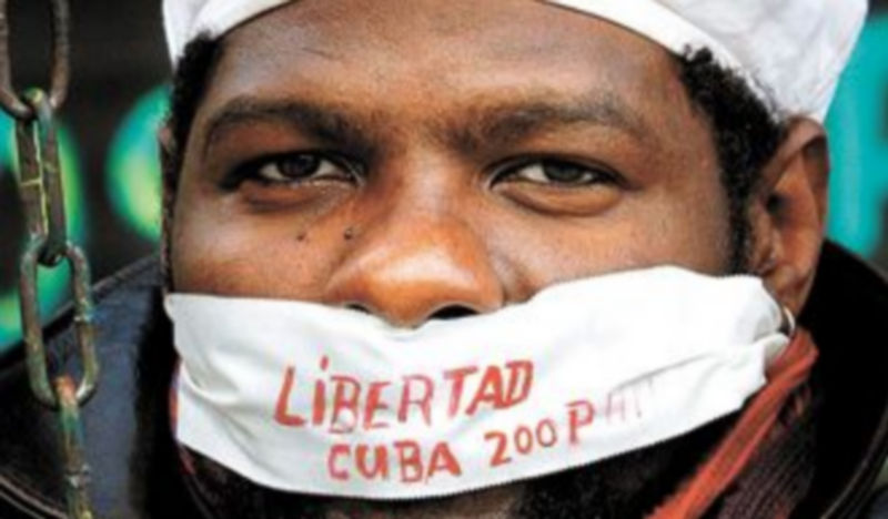 El músico cubano Javier Fernández también está en huelga de hambre. / Efe