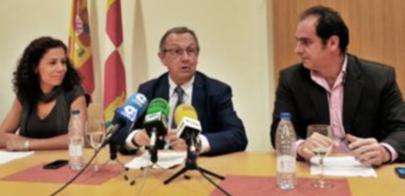 Un momento de la rueda de prensa de esta mañana. / KAMARERO