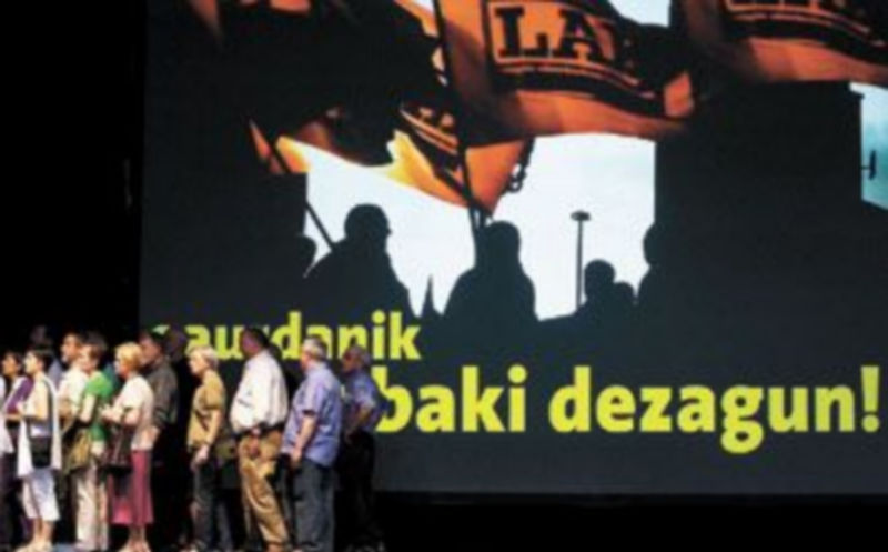 Miembros del sindicato nacionalista LAB