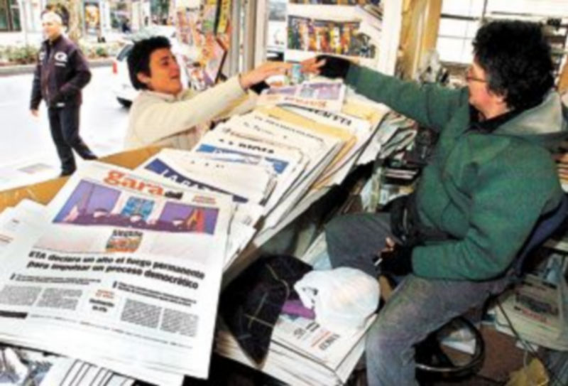 ETA recurre habitualmente al diario ‘Gara’ para dar a conocer sus proclamas y decisiones