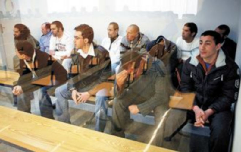 Imagen de archivo de los acusados de la ‘Operación Tigris’ durante el desarrollo del juicio. / EFE