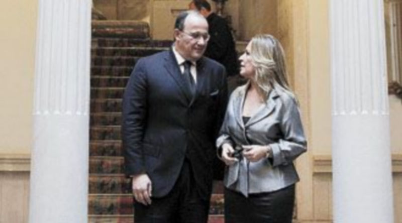 Trinidad Jiménez y el marroquí Taib Fasi Fihri