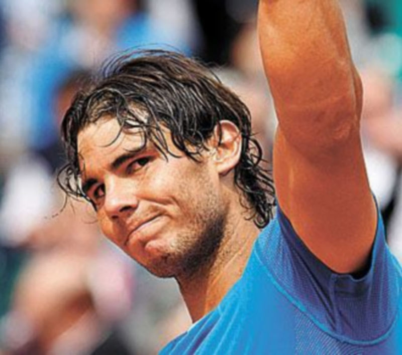 Rafa Nadal celebra su triunfo.
