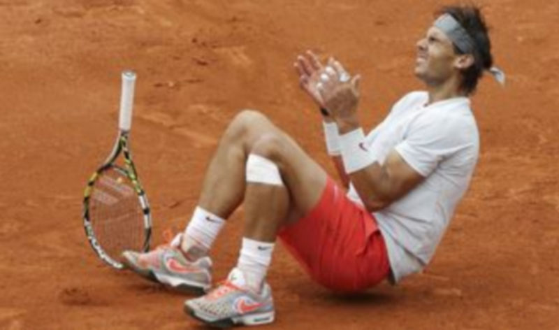 Nadal tras ganar su octavo título en París./Reuters