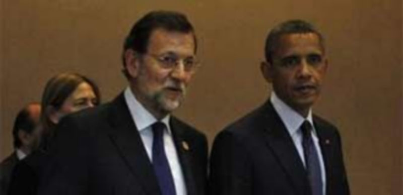 Mariano Rajoy y Barack Obama./Europa Press