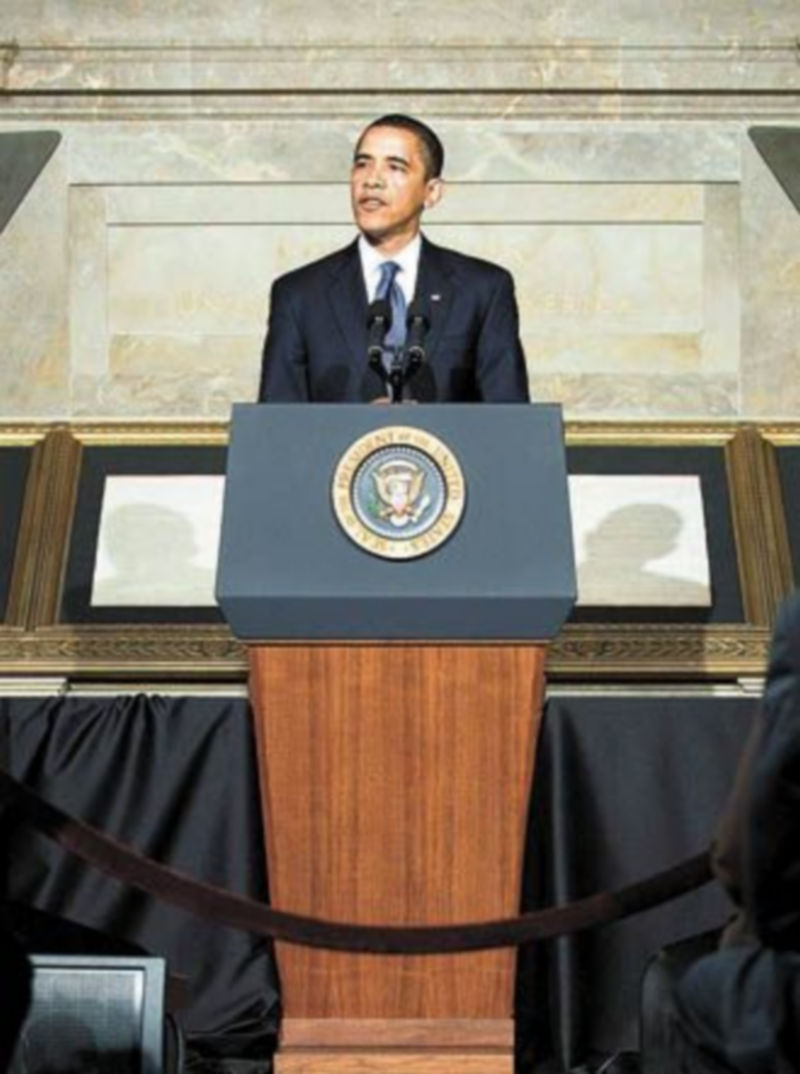 Barack Obama pronuncia su discurso sobre seguridad nacional. / EFE