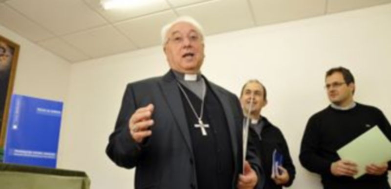 El obispo y el vicario de pastoral presentaron la programación diocesana./J.MARTIN