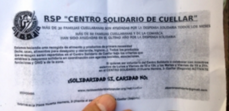 Octavillas robadas que se presentan en el momento de la estafa “puerta por puerta”. / Chantal Núñez