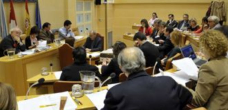 La sesión de pleno se prolongó durante unas tres horas. / JUAN MARTÍN