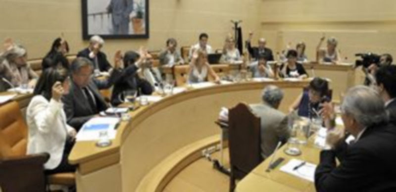 Un momento de la sesión ordinaria de pleno del mes de septiembre. / ALBERTO BENAVENTE