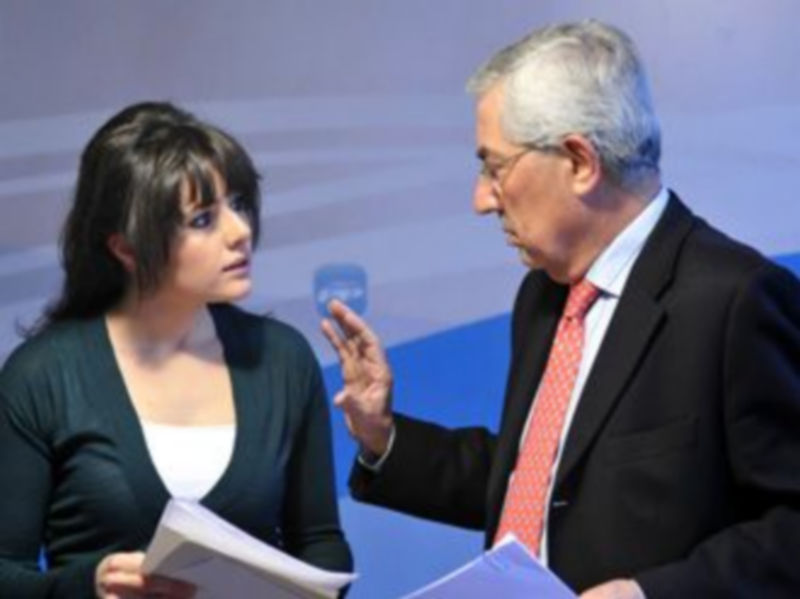 El PP asegura que la congelación de pensiones afectará a 20.285 segovianos 1 Sara Dueñas y Javier Gómez Darmendrail./ JUAN MARTÍN