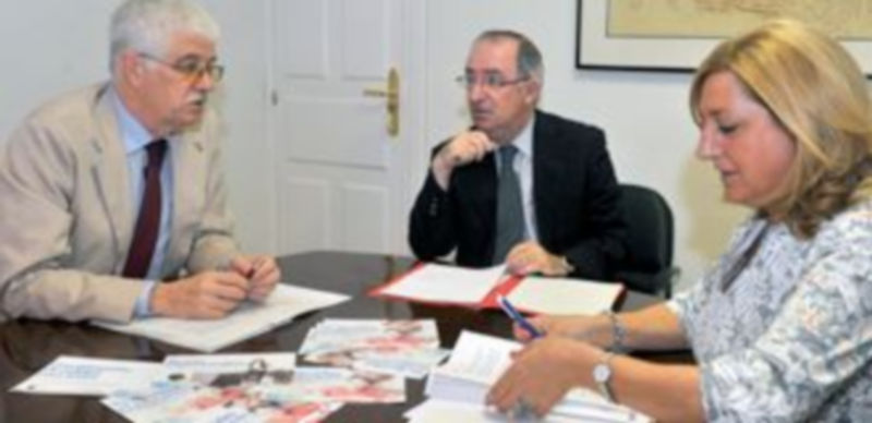 Un momento de la rueda de prensa en la sede del PP.