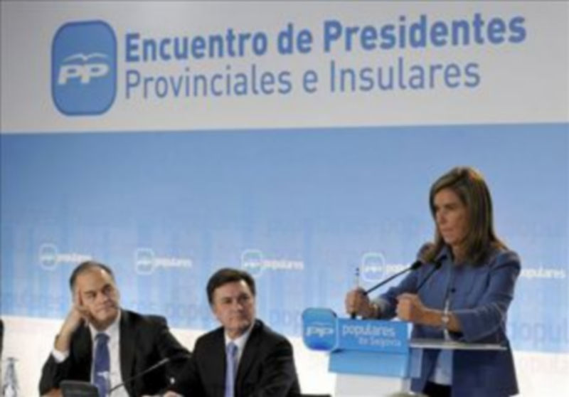 Ana Mato ve las próximas elecciones como "el preludio del cambio en España" 1 El portavoz del Partido Popular