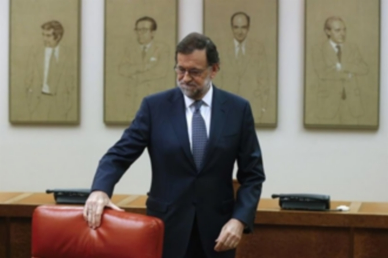 Rajoy afea que Sánchez anteponga su propio interés al de los españoles 1 El presidente del Gobierno en funciones