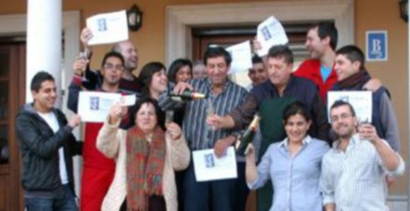 Escena de alegría en Remondo/ Guillermo Herrero