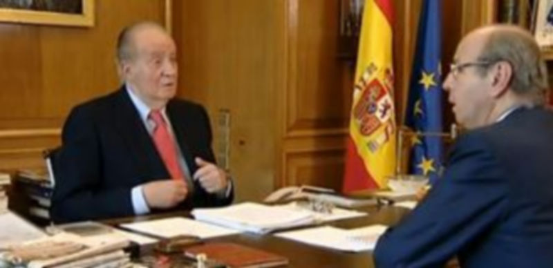 Su Majestad durante el reportaje./TVE