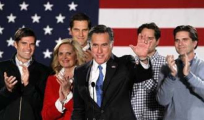 El ex gobernador de Massachusetts Mitt Romney tras conocer el resultado de las primarias del Partido Republicano  en Iowa./